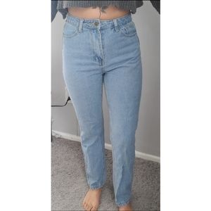 High waisted mom jeans